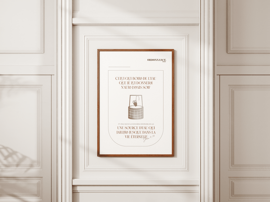 Celui qui boira de l'eau que je lui donnerai n'aura jamais soif - Jean 4: 14