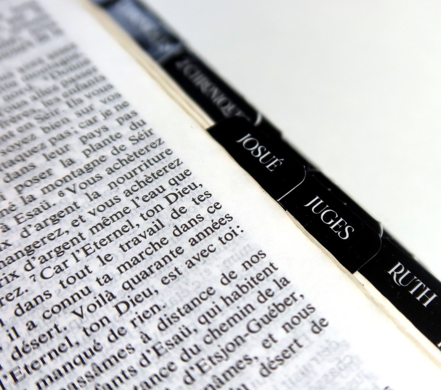 Onglets Biblique* Noir et blanc + 1 marque page offert