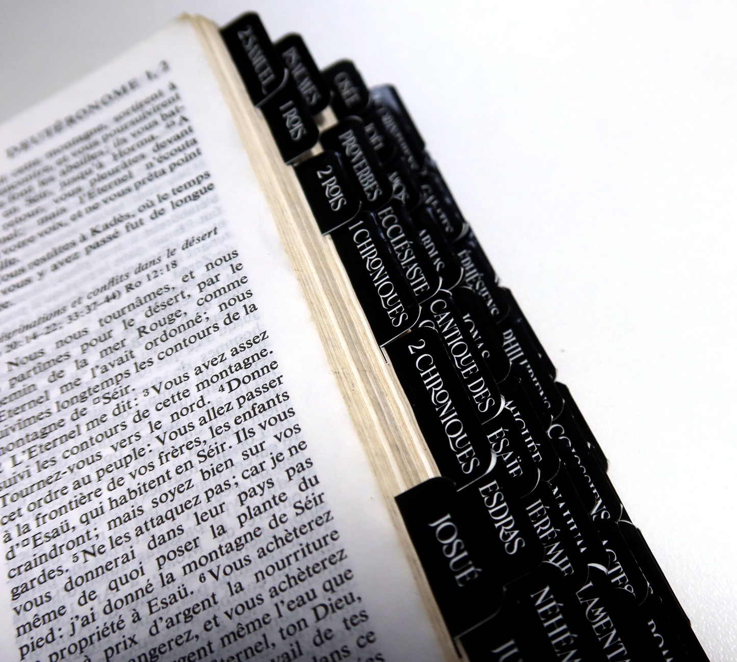 Onglets Biblique* Noir et blanc + 1 marque page offert