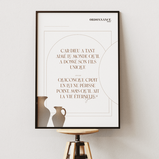 Car Dieu a tant aimé le monde  ... - Jean 3:16